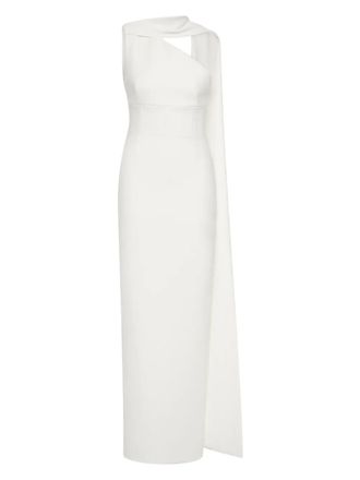 Rachel Gilbert asymmetrical gown - White