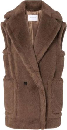 Max Mara Bormida Vest - Dames - Jassen - Bruin - Maat: XS Zijde