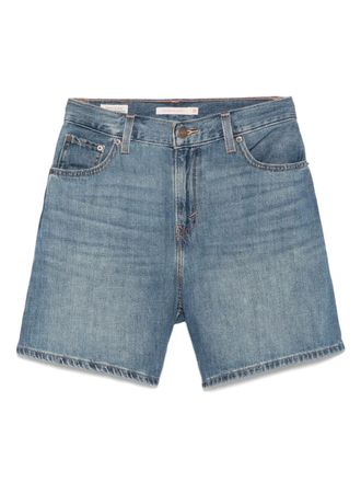 Levi's high-rise shorts - women - Cotton/Linen/Flax - 23 - Blue