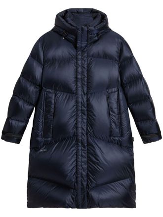 Woolrich padded puffer jacket - men - Recycled Nylon/Feather/Recycled Nylon/Duck Down - M - Blue