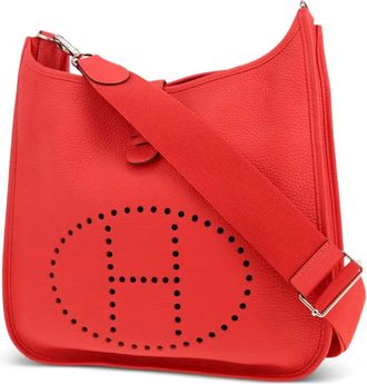 Herm&egrave;s 2015 Evelyne III geperforeerde schoudertas - Rood