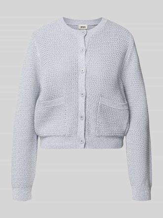 Drykorn Drykorn Regular Fit Strickjacke mit aufgesetzten Taschen Modell Biaphy in Hellblau, Gr&ouml;&szlig;e XL