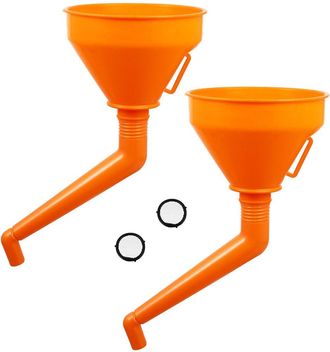 OEM Lubeo 02562 Juego De 2 Embudos Para Llenar El Dep&oacute;sito De Agua Del Coche, 15,2 Cm