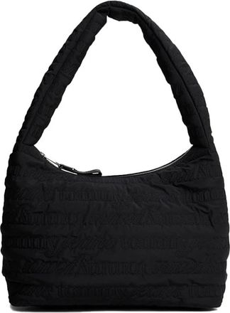 Tommy Jeans Gewatteerde Hobo Schoudertas - Dames - Schoudertassen - Zwart - ONE Size - Tassen