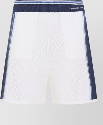 Casablanca mesh stripe deck shorts