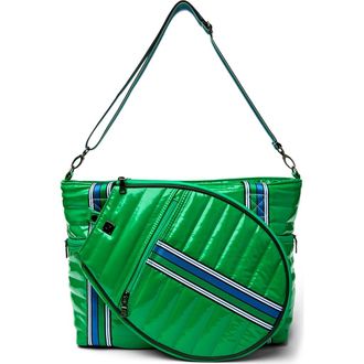 Think Royln Love All Tennis Bag in Club Green Patent at Nordstrom