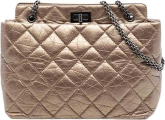 Chanel Pre-owned Vintage Quilted Tote - Dames - Vintage Schoudertas - Bruin - ONE Size - Leer - Vintage