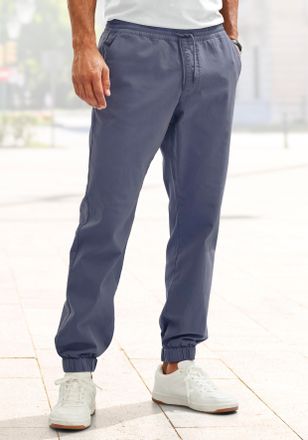 John Devin Jogger Pants JOHN DEVIN Jogg Pants, Herren, Gr. XXL (60/62), N-Gr, blau (graublau), Web, Obermaterial: 97% Baumwolle, 3% Elasthan, unifarben, bequem l
