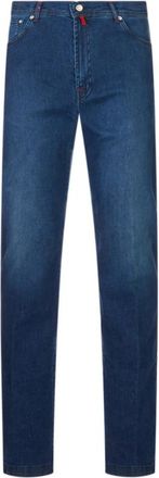 Kiton Upnjsmj 0494A Jeans - Heren - Slim Fit Jeans - Blauw - W36 - Katoen - Jeans