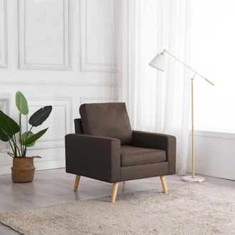 vidaXL Sill&oacute;n De Tela Marr&oacute;n Vidaxl