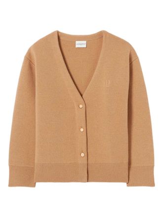 Claudie Pierlot Cardigan con logo ricamato e bottoni - Toni neutri
