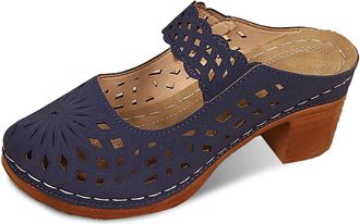 Generic 2026 Womens Clogs Slip on Mules: Closed Toe Sandals Women - Summer Comfortable Shoes (Blue, 5.5)