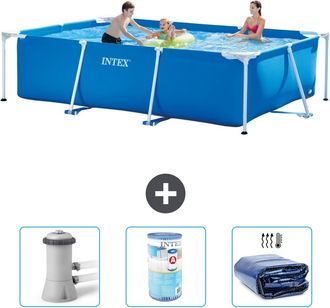 Intex Piscina Con Estructura Rectangular - 300x200x75 Cm - 6-piezas S21254