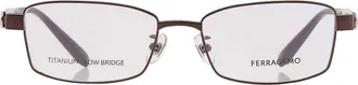 Ferragamo Demo Rectangular Mens Eyeglasses SF2552AN 210 54