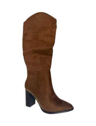 Soda Womens Suede Tall Boot In Chocolate