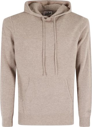 MC2 Saint Barth Off-White Hooded Gebreid - Heren - Hoodies - Groen - 2XL - Hoodies & sweatvesten