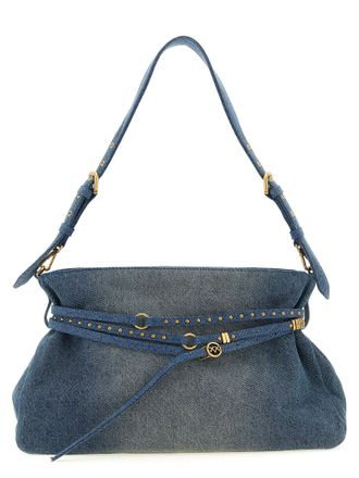 Pinko Blauwe Katoenen Schoudertas