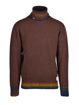 Bob Brown Wool-Blend Gradient Turtleneck Sweater