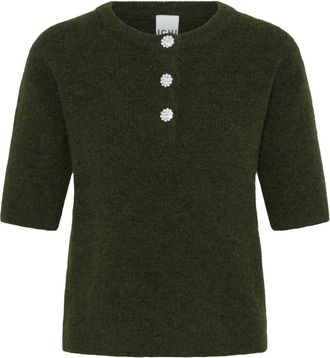 Ichi Maglieria girocollo - - Knitwear - Donna - Verde - S