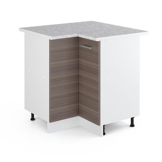 Vicco Mueble Esquinero Universal R-line, Gris, 75.6 Cm Con Puerta, Con Encimera Vicco