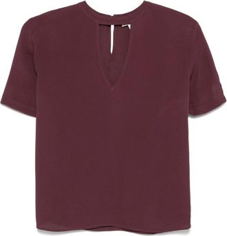 Twinset Overhemden, Dames, Rood, XS, Blouse