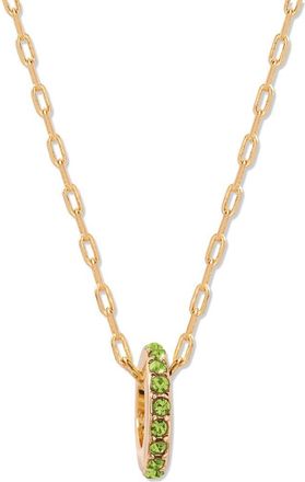 Brook & York Gabby Birthstone Necklace in Gold/aug at Nordstrom