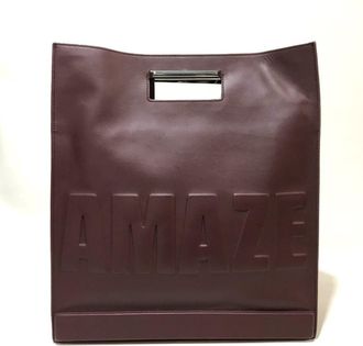 3.1 Phillip Lim Bordeaux Leather Handbag Tote Bag (Pre-Owned)