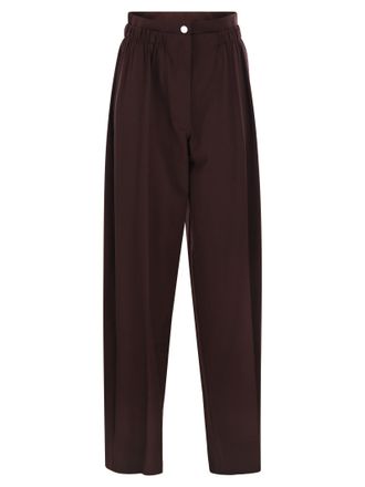 Sportmax Sportmax Quito Hose mit weitem Bein aus Stretchwolle