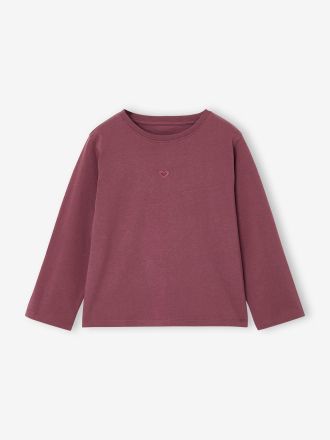 Vertbaudet M&auml;dchen Langarmshirt pflaume