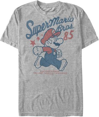 Nintendo Mens Nintendo Super Mario Bros 85 Graphic T-Shirt in Athletic Heather at Nordstrom, Size Xx-Large