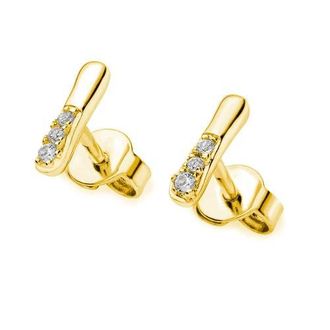 Lucy Quartermaine Skinny Drip Mini Studs in Gold at Nordstrom