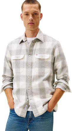 Tommy Hilfiger overshirt Tommy Hilfiger grijs geruit Plus Size