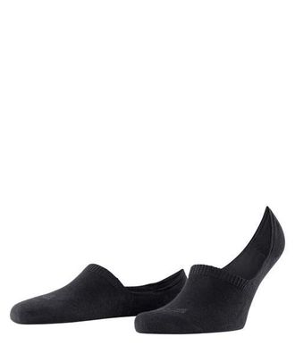 Falke Step Cotton High Cut No Show Socks in Black at Nordstrom, Size Medium