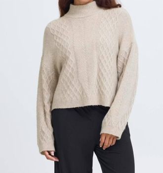 Ichi Ihmylle Pullover In Oatmeal