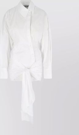 The Attico knee length top long sleeves tie detail