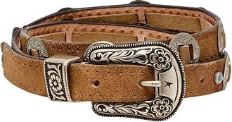 Golden Goose Brown Embellished Buckle Belt