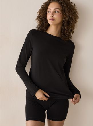 Twik Womens Long-sleeve crew-neck lounge T-shirt