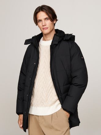 Tommy Hilfiger Parka »ROCKIE UTILITY PARKA« mit Kapuze Winterjacke, Outdoorjacke hoch geschlossen, Stehakragen mit Fellimitat