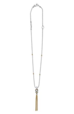 Lagos Newport Tassel Pendant Necklace in Diamond at Nordstrom, Size 18