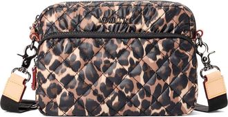 MZ Wallace Small Metro Quilted Nylon Camera Bag in Leopard at Nordstrom