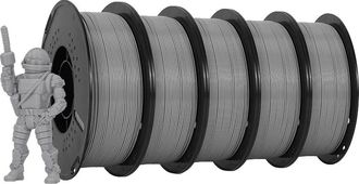 OEM Filamento 3d, Bobinas A Granel De 5 Kg, Selecci&oacute;n De Materiales Vers&aacute;til, 5 Kg Hs-petg Gris
