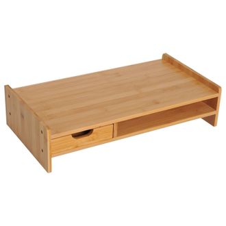 Carter's Bamboo Desktop/Monitor Riser W/ Drawer - CARTER | TJ Hughes