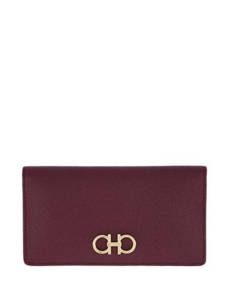 Ferragamo Continental logo-detail leather wallet - Red