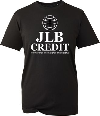 Generic JLB Credit International Logo T-Shirt, Funny Retro TV Show Sitcom Peep Fan Inspired Shirt, Gift Unisex Tee Top (Black, 3XL)