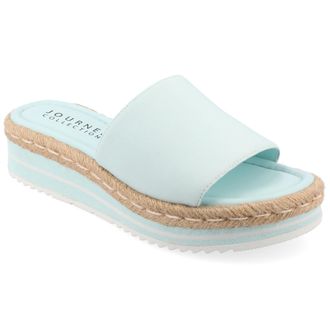 Journee Collection Women & apos;s Rosey Medium and Wide Width Espadrille Sandals