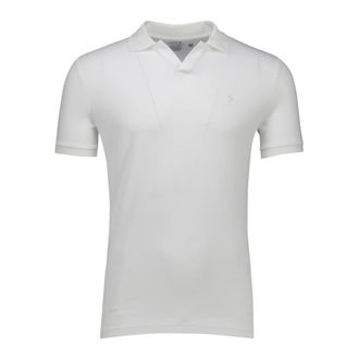 Polo Ralph Lauren Tops, Heren, Wit, 2Xl, Witte poloshirt met korte mouwen