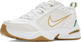 Nike Air Monarch IV Mens Cross Training Shoes White/Metallic Gold/Phantom/Lucky Green : 10.5 D - Medium, Leather/Textile