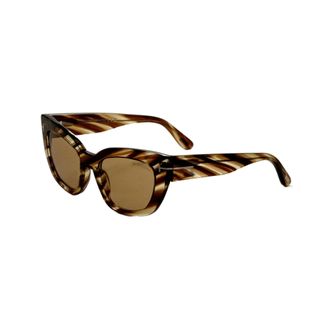 Tom Ford Womens 53mm Striped Brown Sunglasses FT1190-53E-53