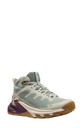 Keen Targhee Apex Mid Waterproof Hiking Boot in Lily Pad/Fig at Nordstrom, Size 10.5