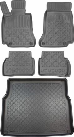 OEM Juego De Alfombrillas Para Coche Y Maletero Para Mercedes Clase C W205 Kombi Desde Marzo De 2015